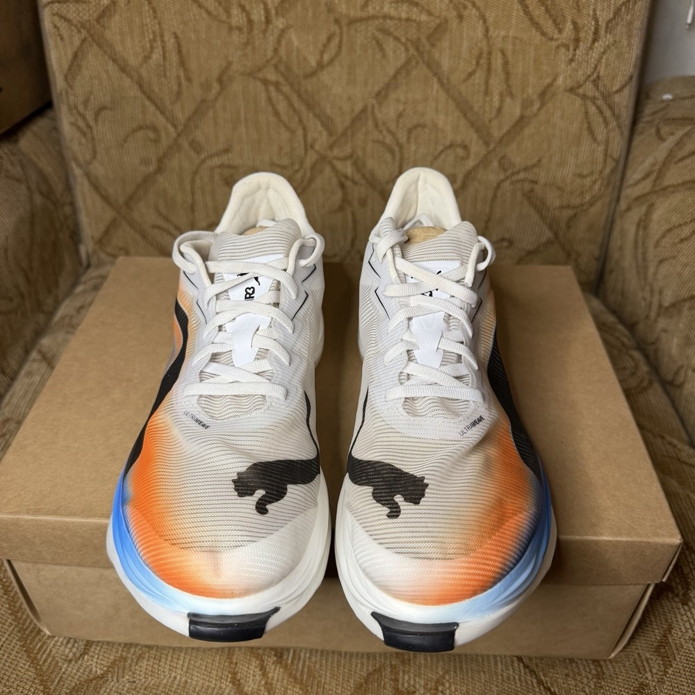 Size 8 - PUMA FAST-R Nitro Elite 3 EKIDEN Running White Heat Fire 313418 01 EUC! - Picture 5 of 10